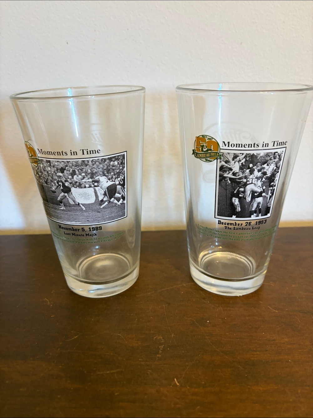 Moments in Time Commemorative Pint Glass - Clear
